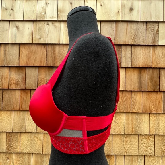 Victoria's Secret Very Sexy Push Up Cage Bra in Red, 32C - Picture 4 of 11